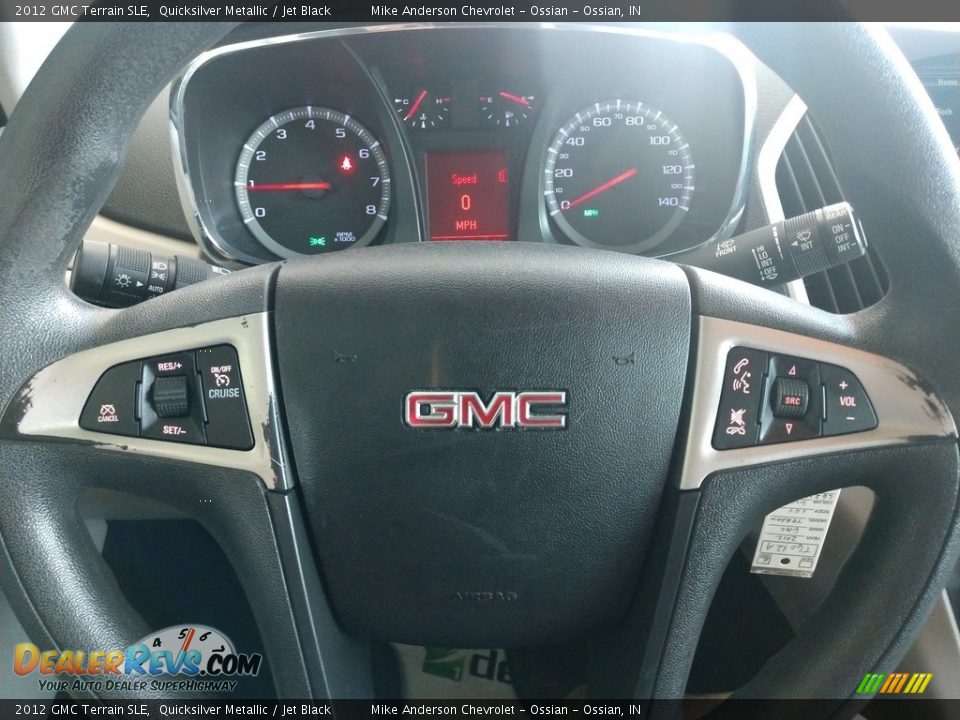 2012 GMC Terrain SLE Quicksilver Metallic / Jet Black Photo #21