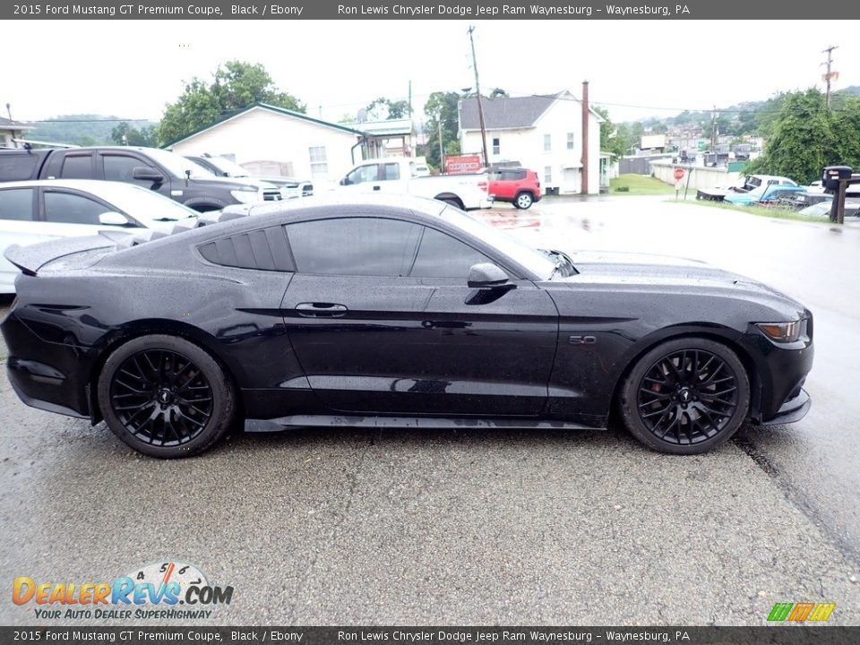 2015 Ford Mustang GT Premium Coupe Black / Ebony Photo #6
