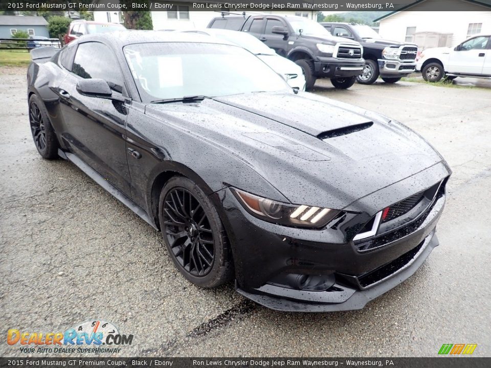 2015 Ford Mustang GT Premium Coupe Black / Ebony Photo #7