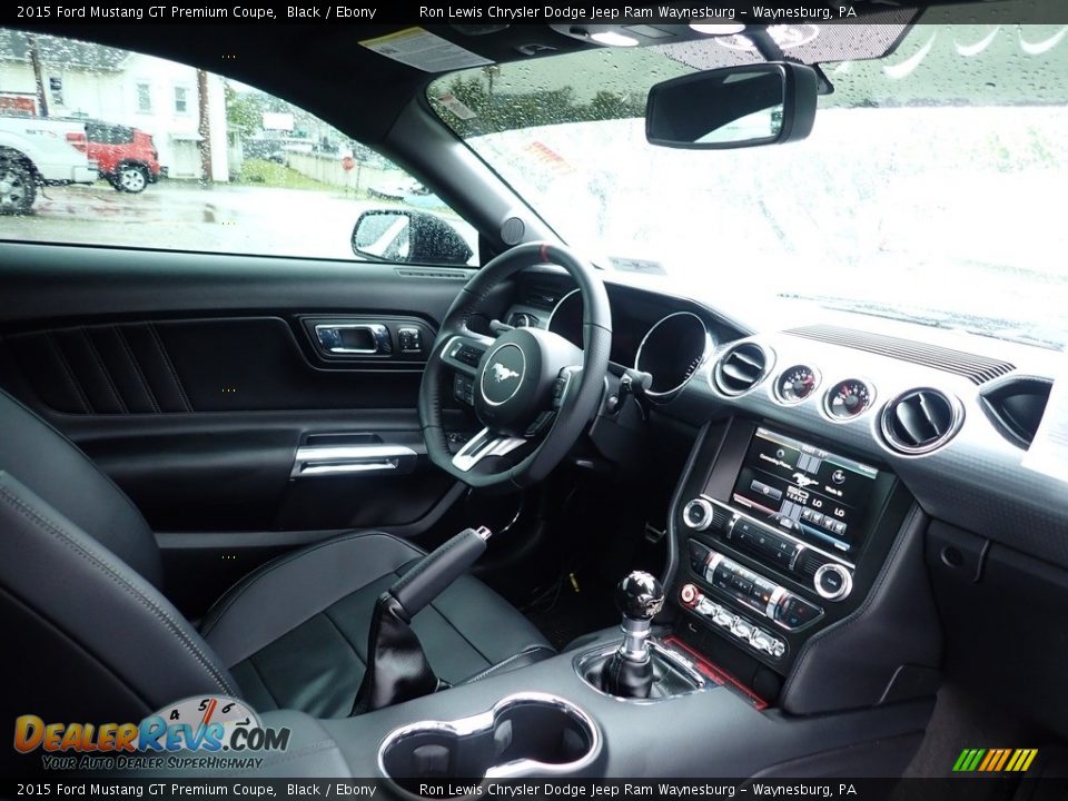 2015 Ford Mustang GT Premium Coupe Black / Ebony Photo #11