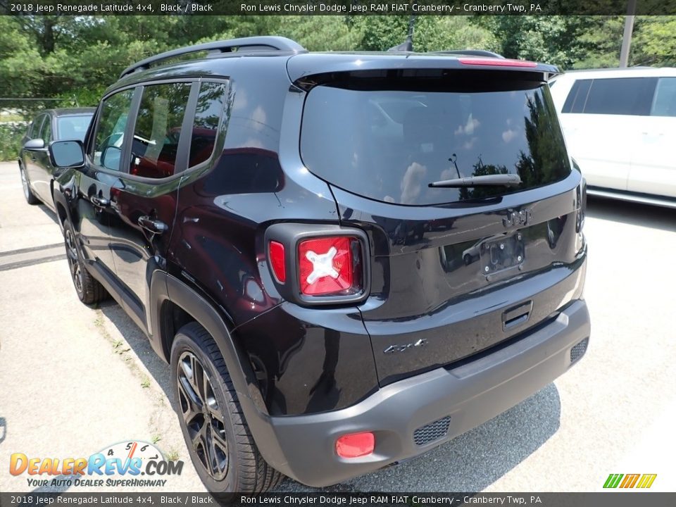 2018 Jeep Renegade Latitude 4x4 Black / Black Photo #4