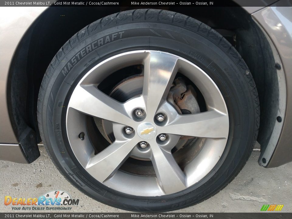 2011 Chevrolet Malibu LT Gold Mist Metallic / Cocoa/Cashmere Photo #10
