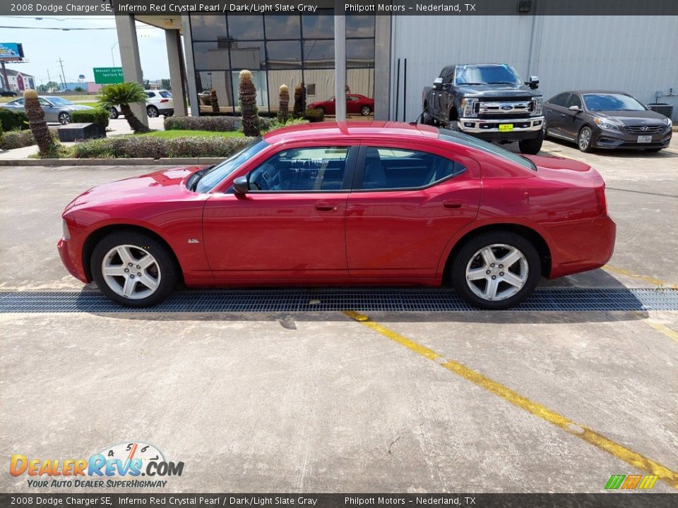 2008 Dodge Charger SE Inferno Red Crystal Pearl / Dark/Light Slate Gray Photo #4