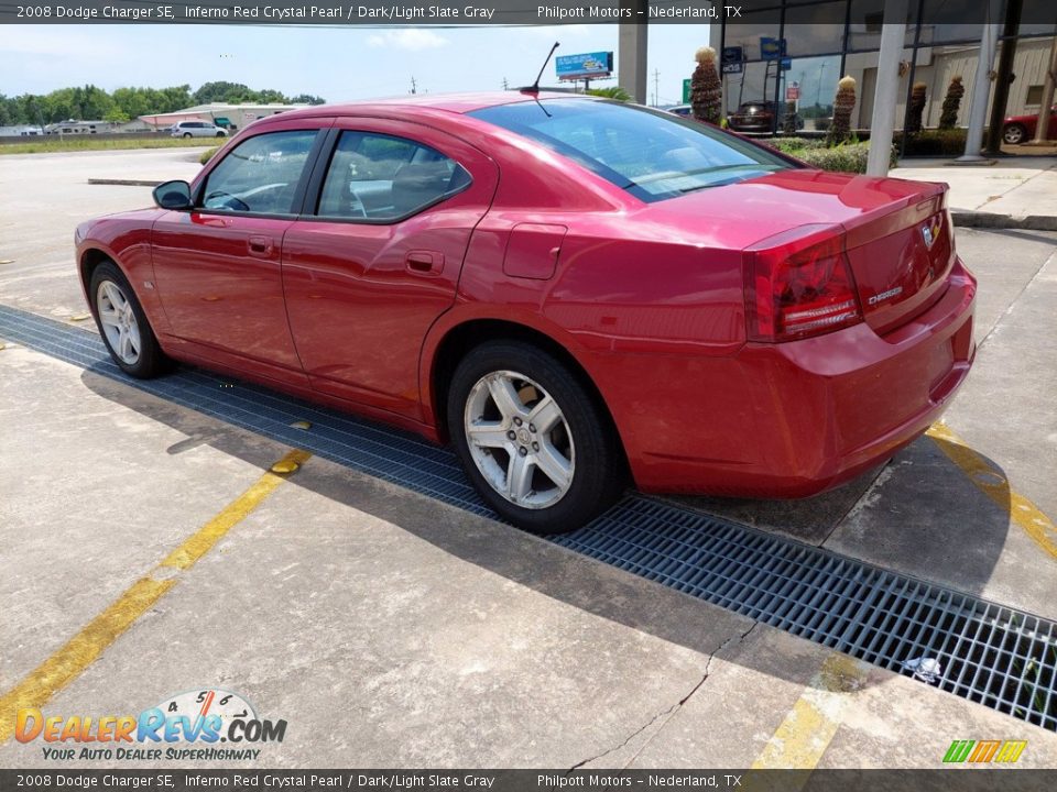 2008 Dodge Charger SE Inferno Red Crystal Pearl / Dark/Light Slate Gray Photo #5