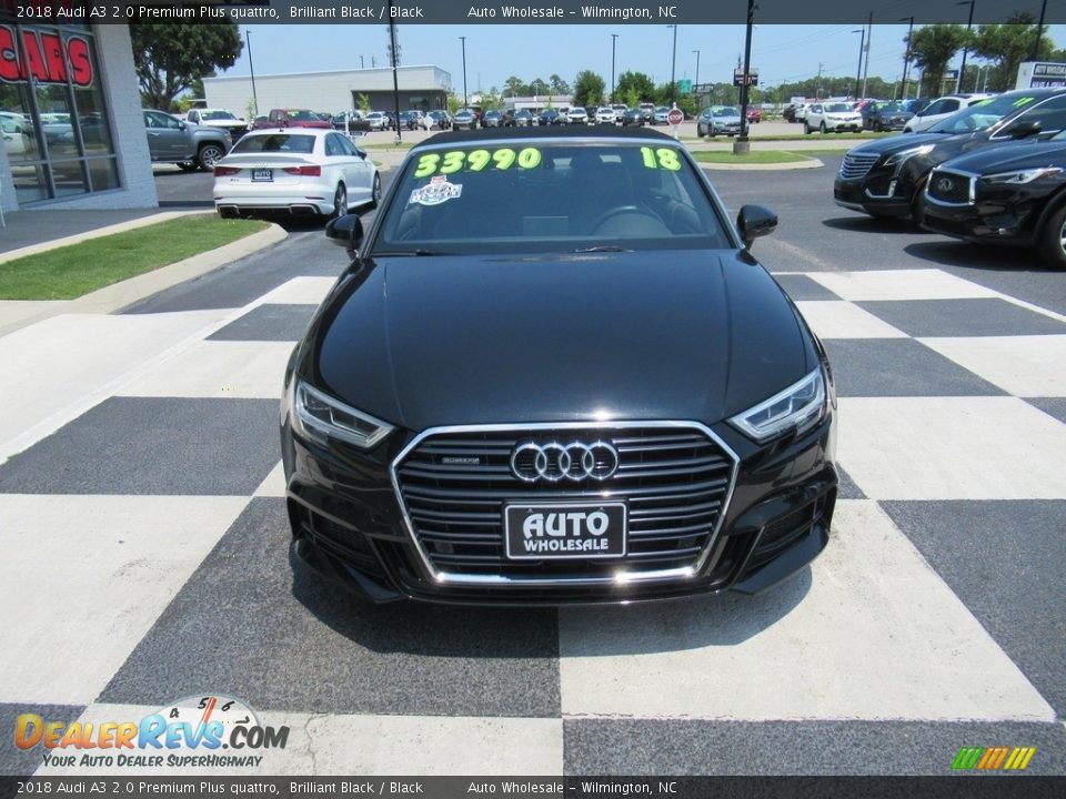 2018 Audi A3 2.0 Premium Plus quattro Brilliant Black / Black Photo #2