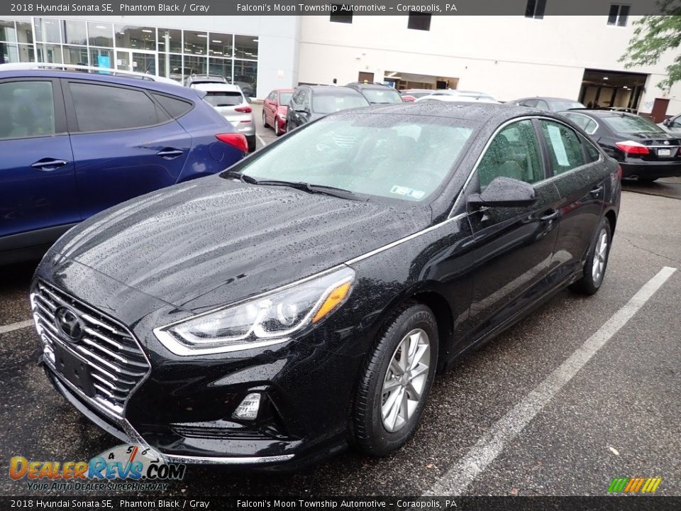 2018 Hyundai Sonata SE Phantom Black / Gray Photo #1