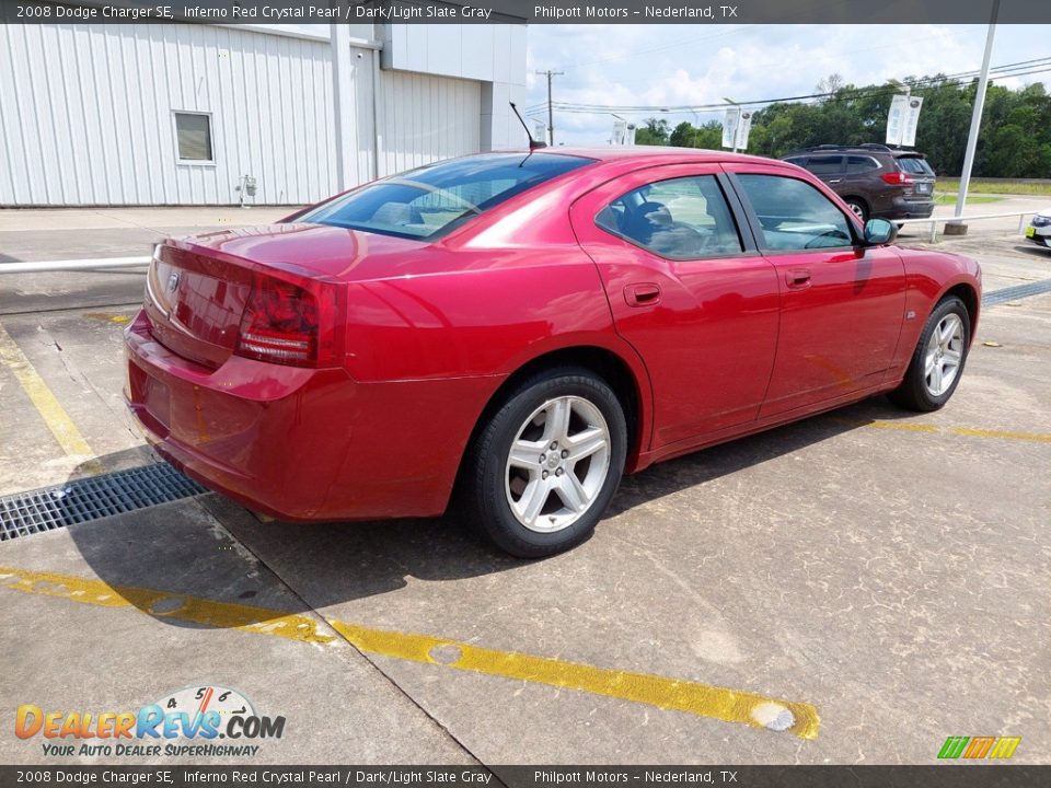 2008 Dodge Charger SE Inferno Red Crystal Pearl / Dark/Light Slate Gray Photo #7