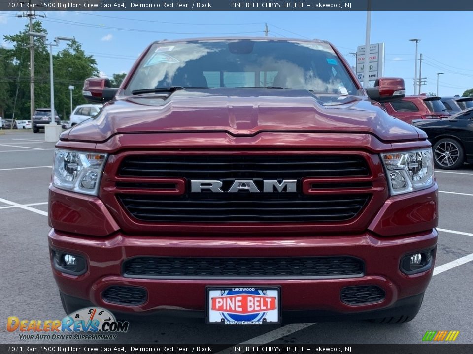 2021 Ram 1500 Big Horn Crew Cab 4x4 Delmonico Red Pearl / Black Photo #3