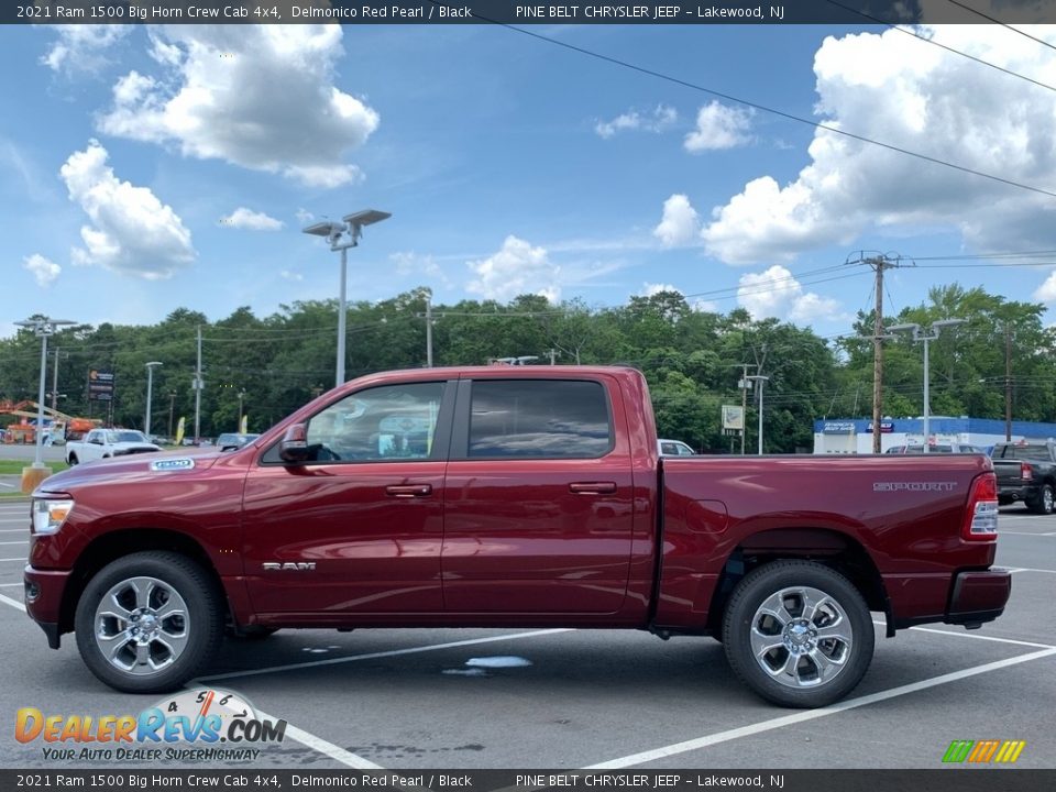 Delmonico Red Pearl 2021 Ram 1500 Big Horn Crew Cab 4x4 Photo #4