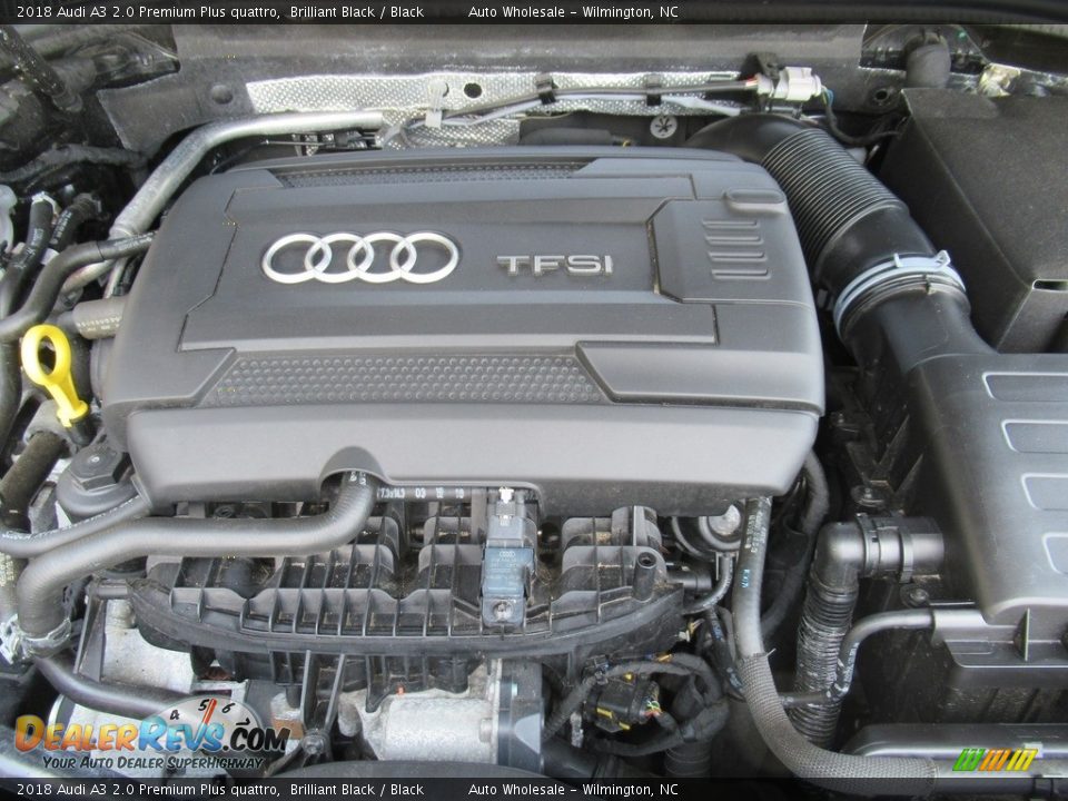 2018 Audi A3 2.0 Premium Plus quattro Brilliant Black / Black Photo #6