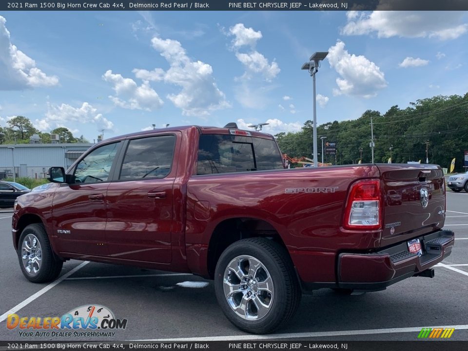 2021 Ram 1500 Big Horn Crew Cab 4x4 Delmonico Red Pearl / Black Photo #6