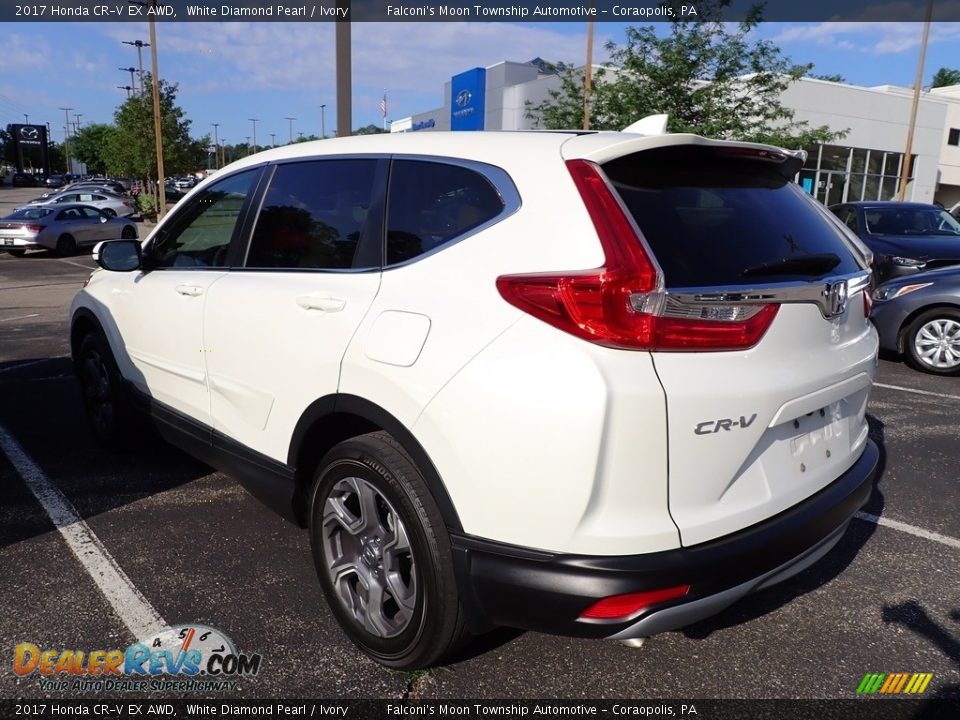 2017 Honda CR-V EX AWD White Diamond Pearl / Ivory Photo #2