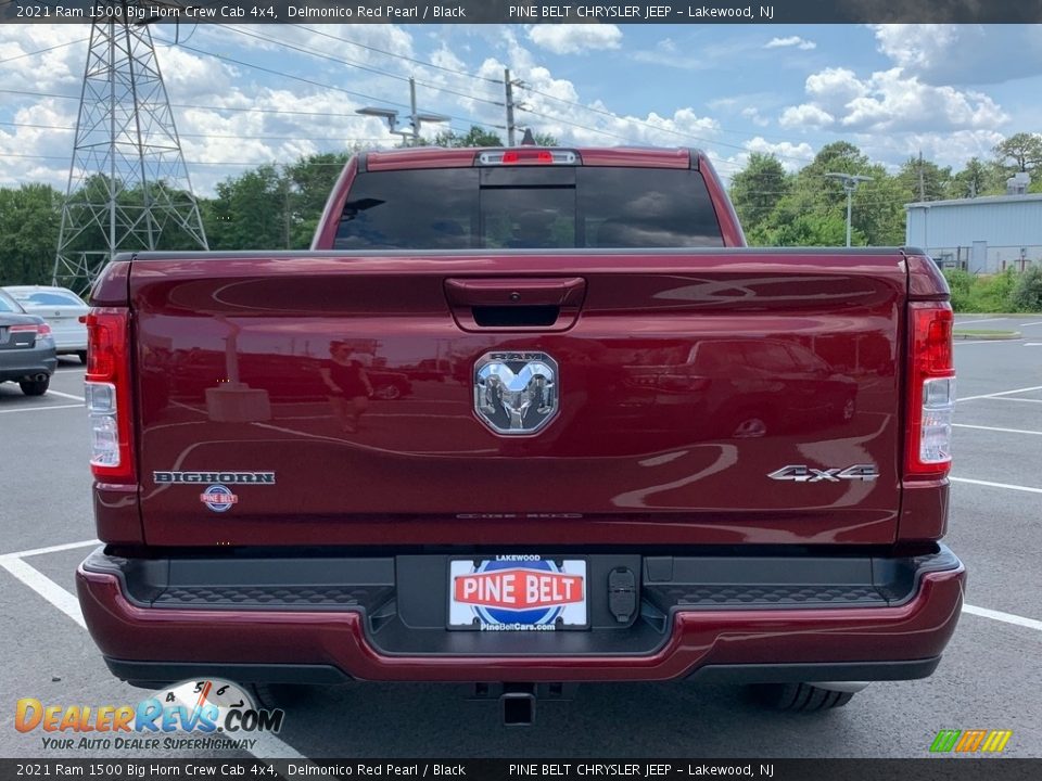 2021 Ram 1500 Big Horn Crew Cab 4x4 Delmonico Red Pearl / Black Photo #7