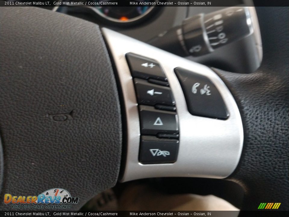 2011 Chevrolet Malibu LT Gold Mist Metallic / Cocoa/Cashmere Photo #22