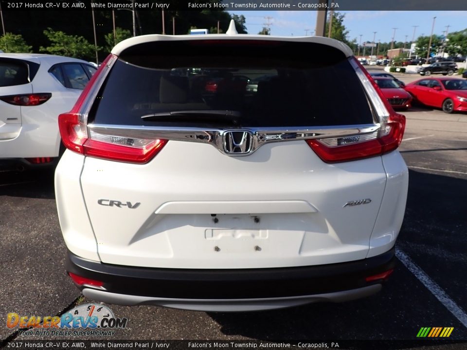 2017 Honda CR-V EX AWD White Diamond Pearl / Ivory Photo #3