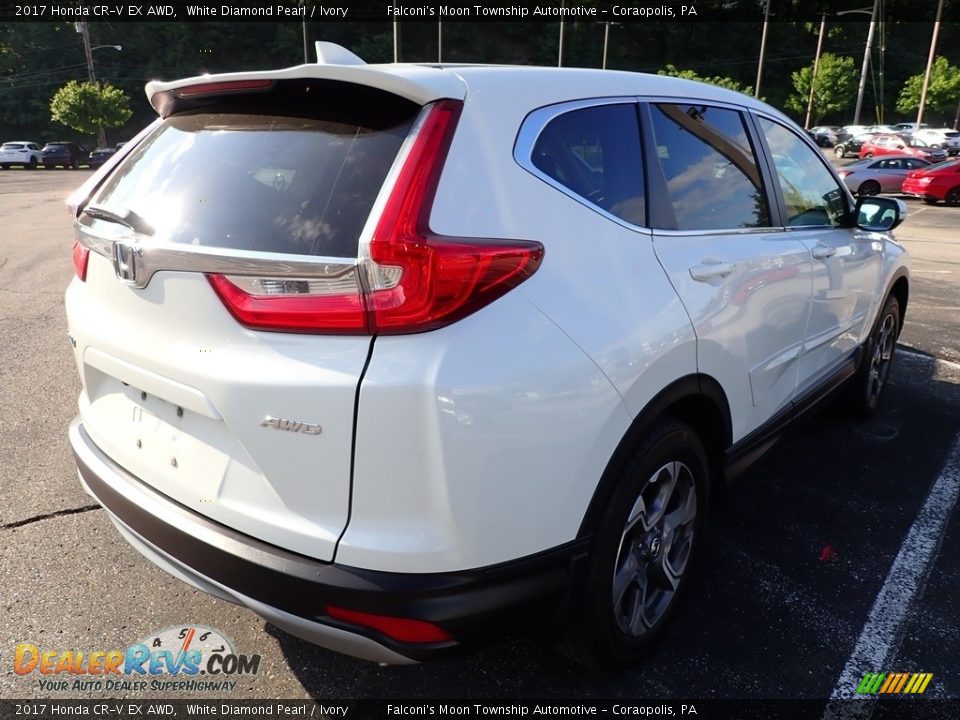 2017 Honda CR-V EX AWD White Diamond Pearl / Ivory Photo #4