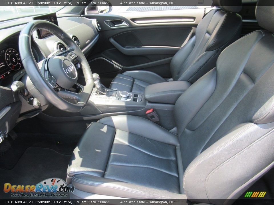 2018 Audi A3 2.0 Premium Plus quattro Brilliant Black / Black Photo #11