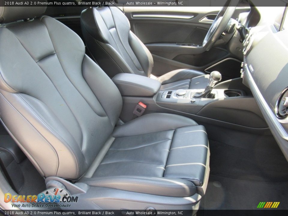 2018 Audi A3 2.0 Premium Plus quattro Brilliant Black / Black Photo #13
