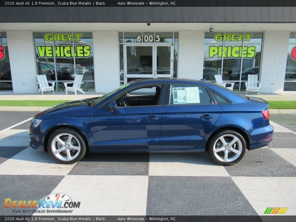 2016 Audi A3 1.8 Premium Scuba Blue Metallic / Black Photo #1