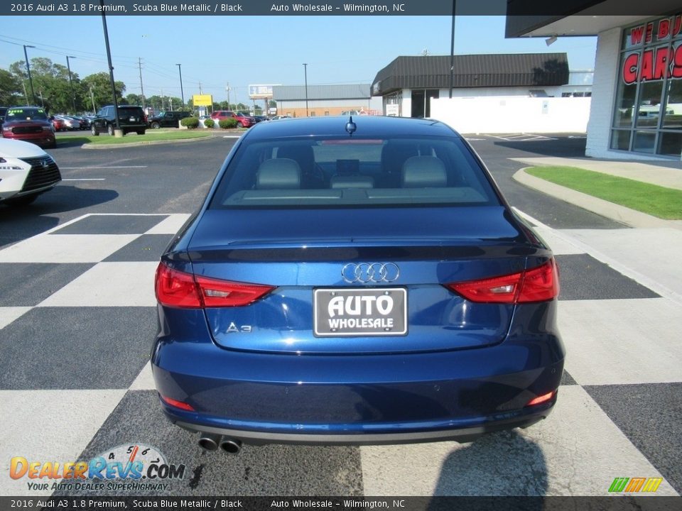 2016 Audi A3 1.8 Premium Scuba Blue Metallic / Black Photo #4