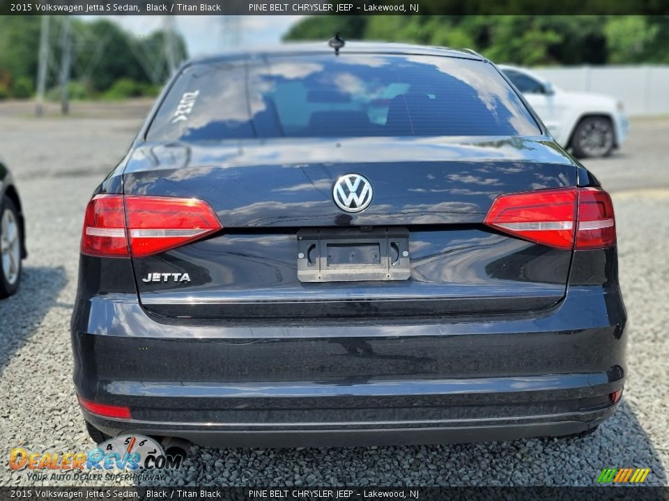 2015 Volkswagen Jetta S Sedan Black / Titan Black Photo #5
