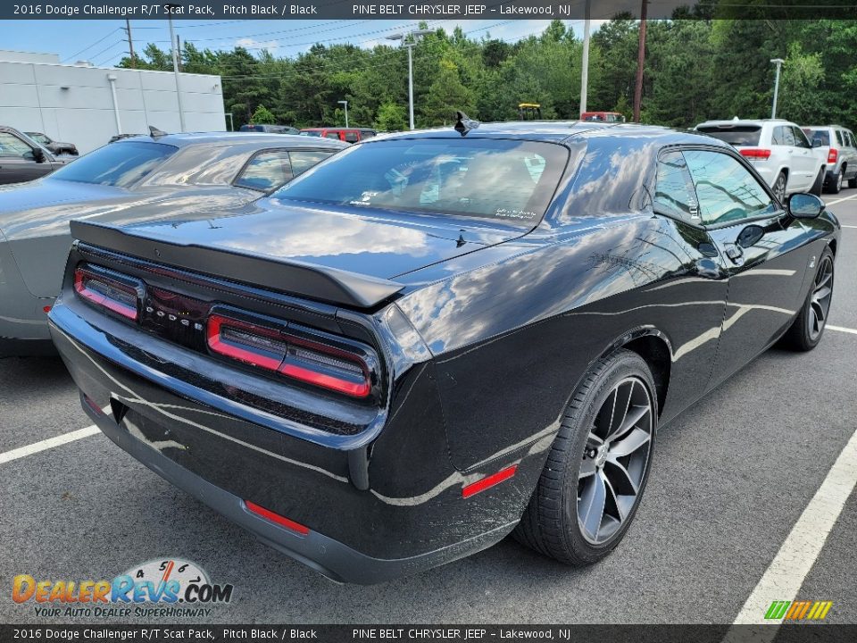 2016 Dodge Challenger R/T Scat Pack Pitch Black / Black Photo #3