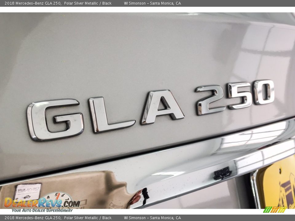 2018 Mercedes-Benz GLA 250 Polar Silver Metallic / Black Photo #7