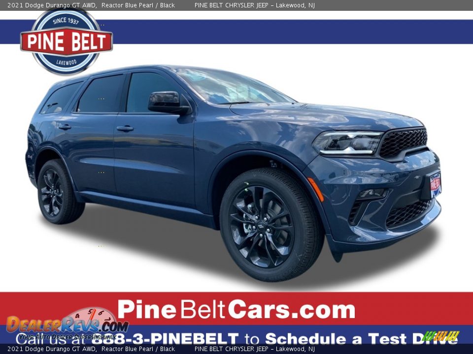 2021 Dodge Durango GT AWD Reactor Blue Pearl / Black Photo #1