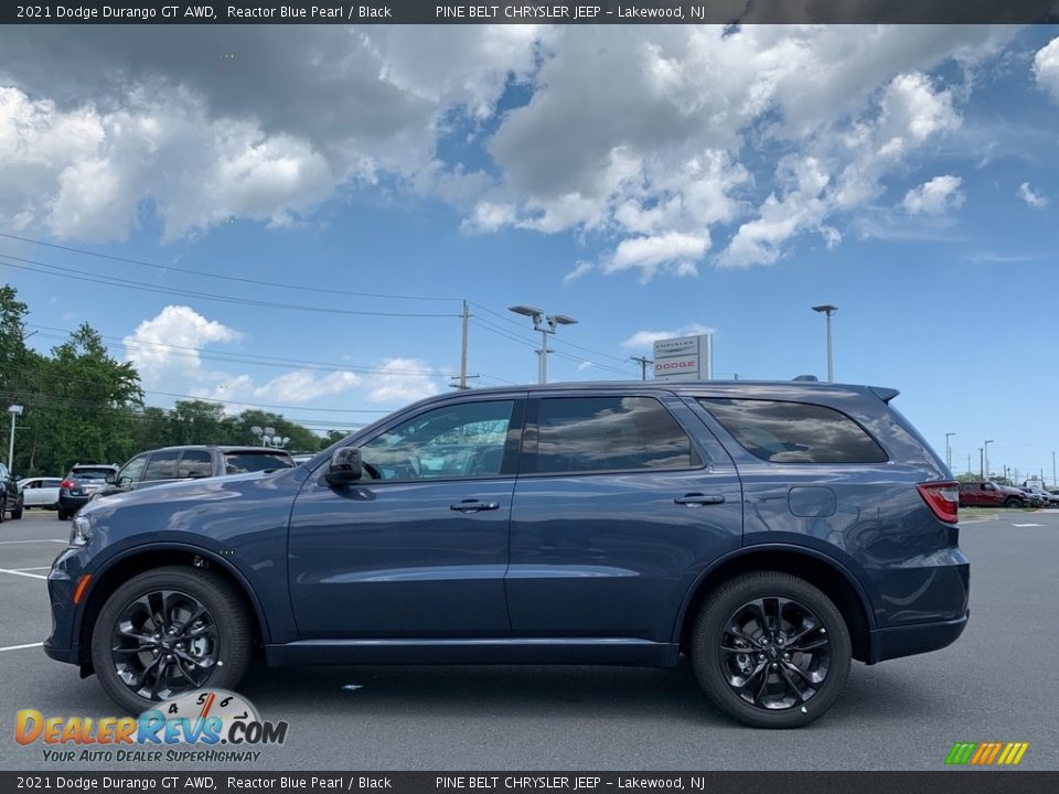 2021 Dodge Durango GT AWD Reactor Blue Pearl / Black Photo #4