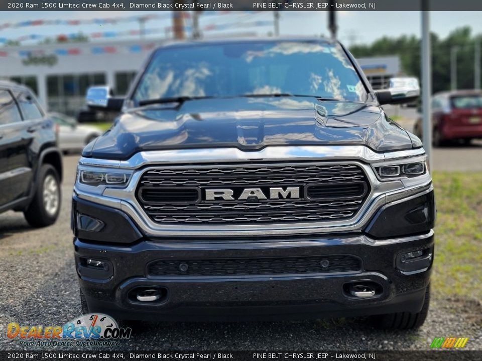 2020 Ram 1500 Limited Crew Cab 4x4 Diamond Black Crystal Pearl / Black Photo #2