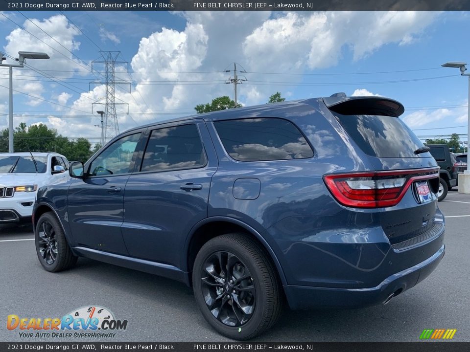 2021 Dodge Durango GT AWD Reactor Blue Pearl / Black Photo #6