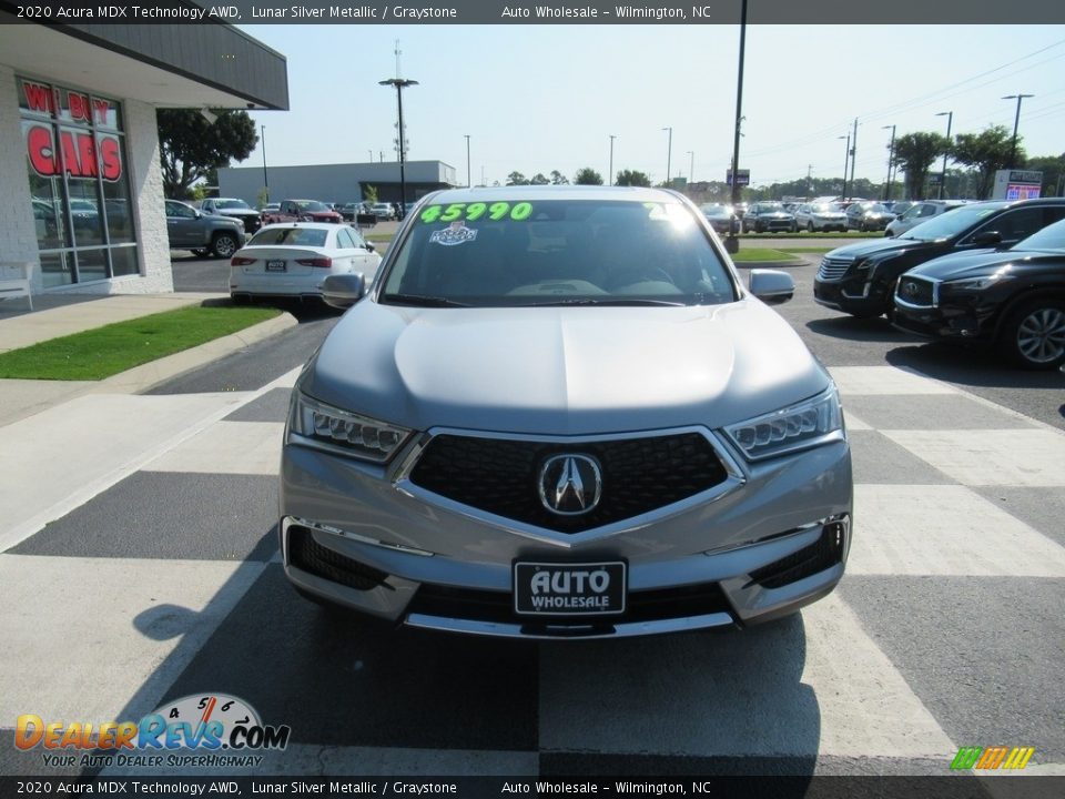 2020 Acura MDX Technology AWD Lunar Silver Metallic / Graystone Photo #2