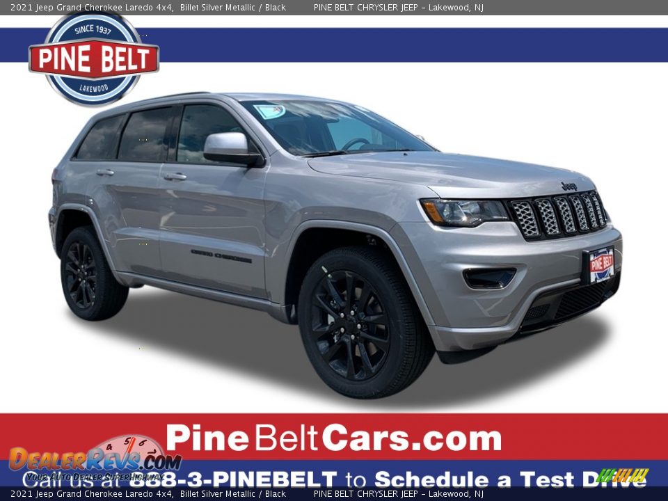 2021 Jeep Grand Cherokee Laredo 4x4 Billet Silver Metallic / Black Photo #1