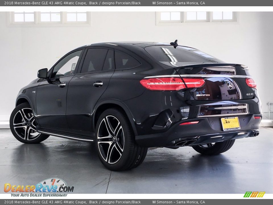 2018 Mercedes-Benz GLE 43 AMG 4Matic Coupe Black / designo Porcelain/Black Photo #3