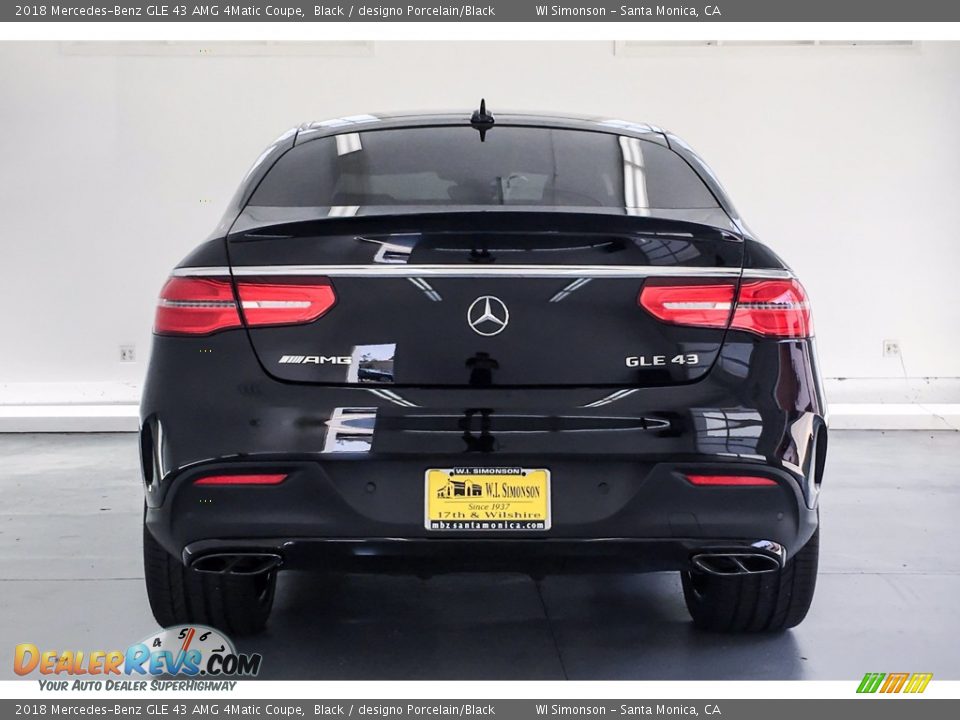 2018 Mercedes-Benz GLE 43 AMG 4Matic Coupe Black / designo Porcelain/Black Photo #4