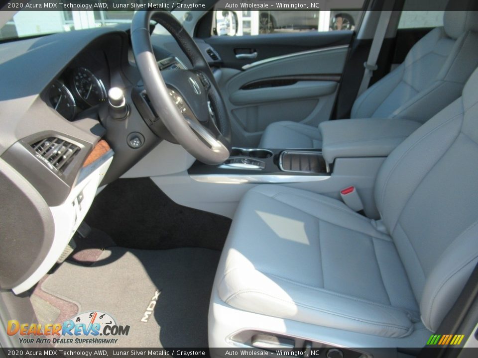2020 Acura MDX Technology AWD Lunar Silver Metallic / Graystone Photo #10
