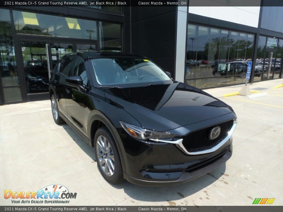 2021 Mazda CX-5 Grand Touring Reserve AWD Jet Black Mica / Black Photo #1