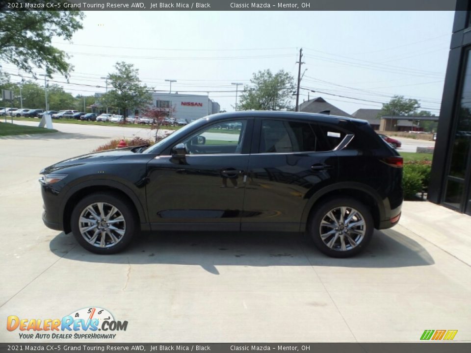 2021 Mazda CX-5 Grand Touring Reserve AWD Jet Black Mica / Black Photo #6