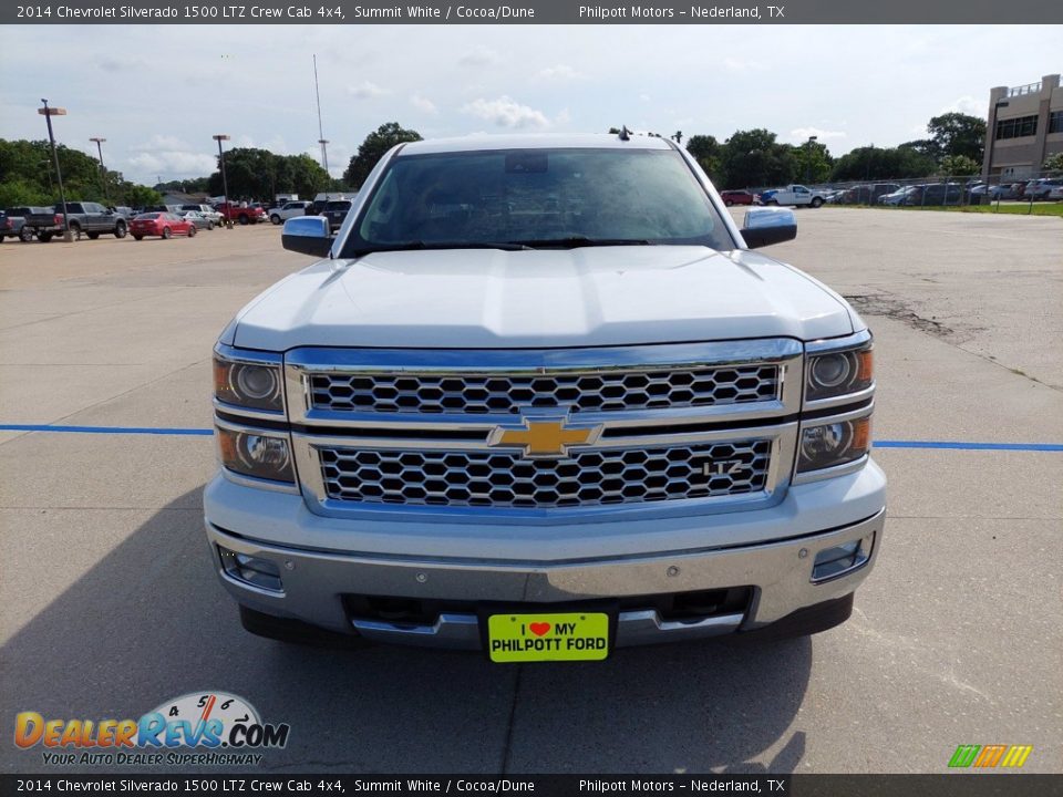 2014 Chevrolet Silverado 1500 LTZ Crew Cab 4x4 Summit White / Cocoa/Dune Photo #2
