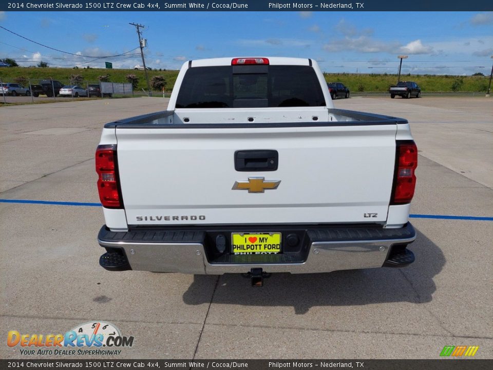2014 Chevrolet Silverado 1500 LTZ Crew Cab 4x4 Summit White / Cocoa/Dune Photo #6