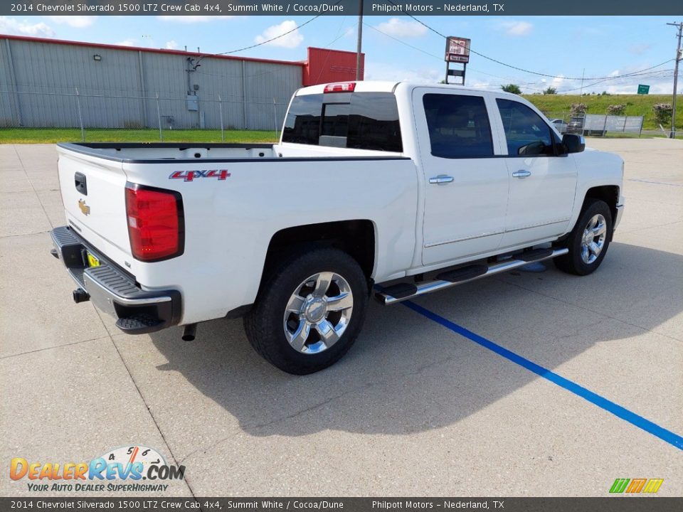 2014 Chevrolet Silverado 1500 LTZ Crew Cab 4x4 Summit White / Cocoa/Dune Photo #7