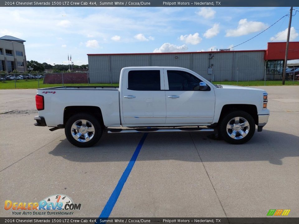 2014 Chevrolet Silverado 1500 LTZ Crew Cab 4x4 Summit White / Cocoa/Dune Photo #8