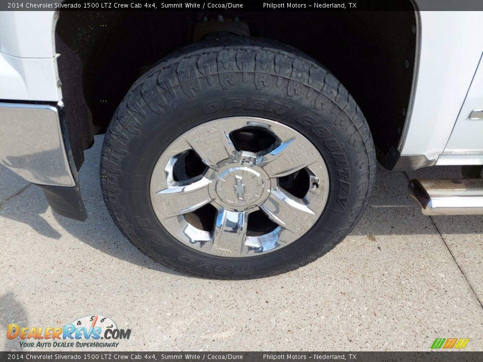 2014 Chevrolet Silverado 1500 LTZ Crew Cab 4x4 Summit White / Cocoa/Dune Photo #9