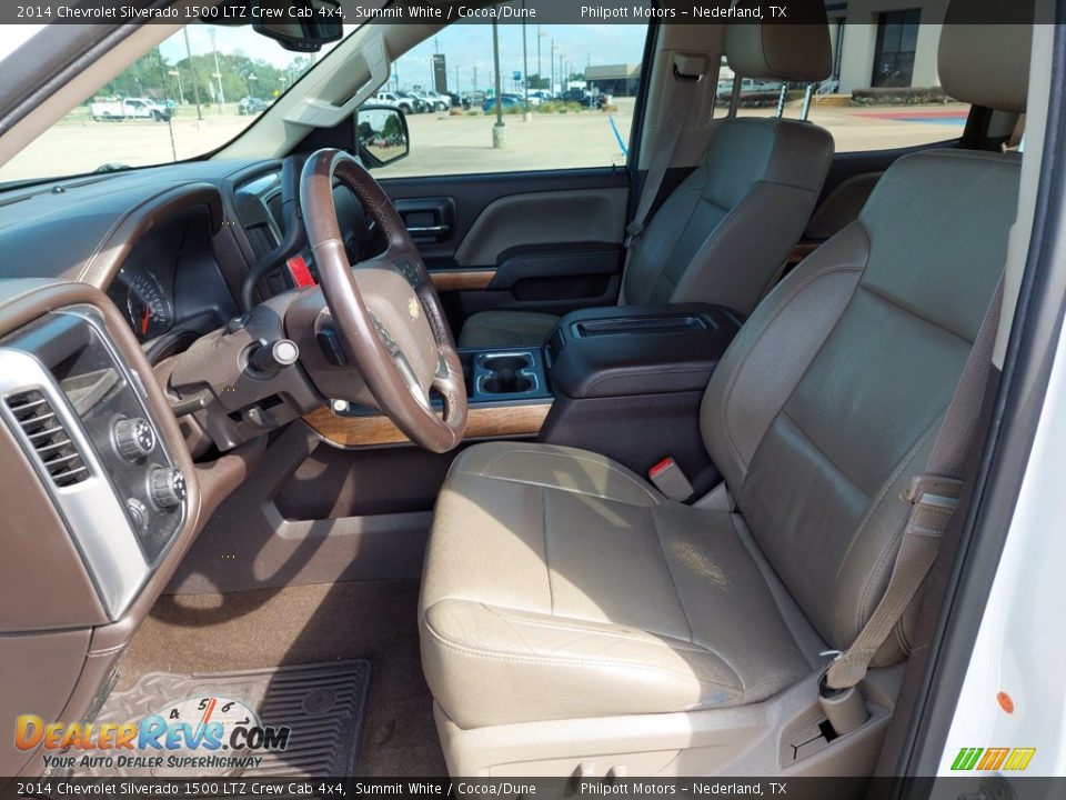 2014 Chevrolet Silverado 1500 LTZ Crew Cab 4x4 Summit White / Cocoa/Dune Photo #10