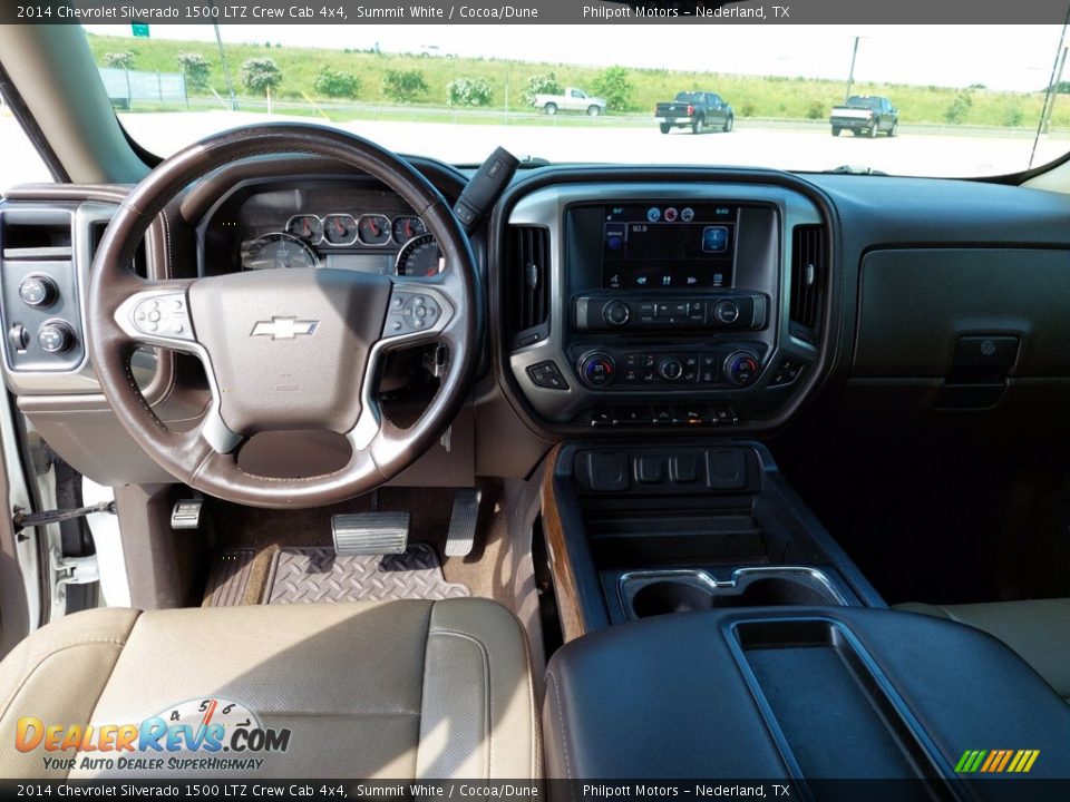 2014 Chevrolet Silverado 1500 LTZ Crew Cab 4x4 Summit White / Cocoa/Dune Photo #11