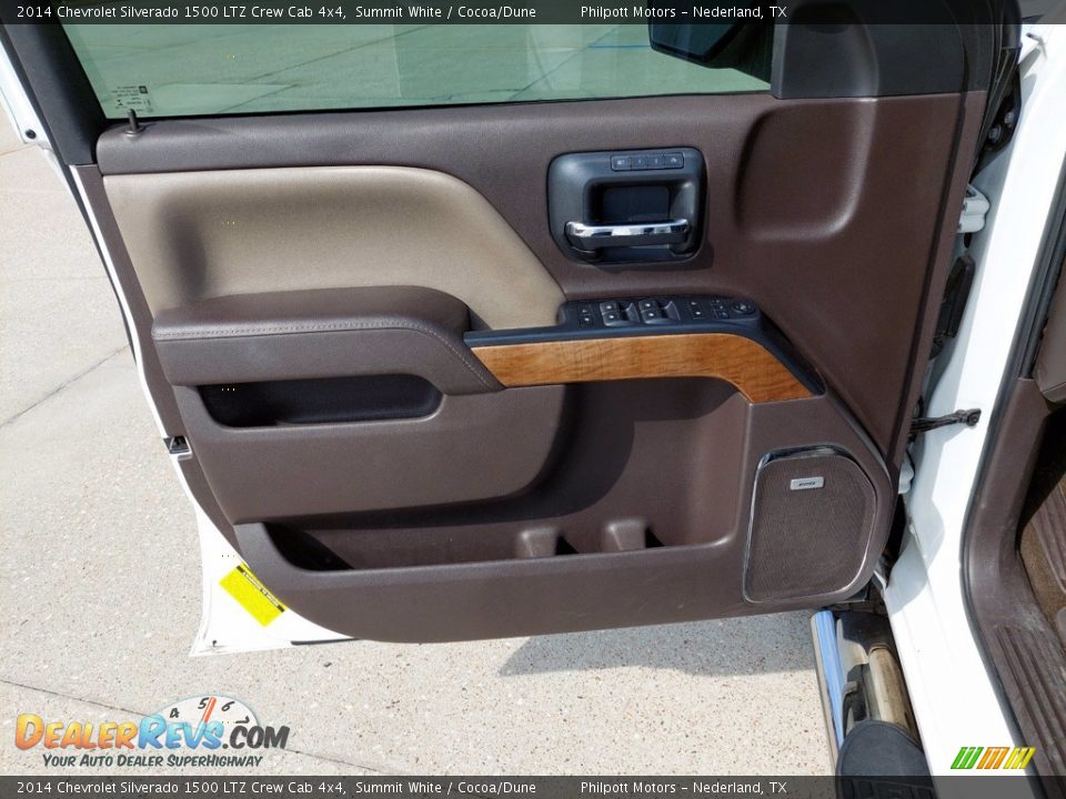 2014 Chevrolet Silverado 1500 LTZ Crew Cab 4x4 Summit White / Cocoa/Dune Photo #13