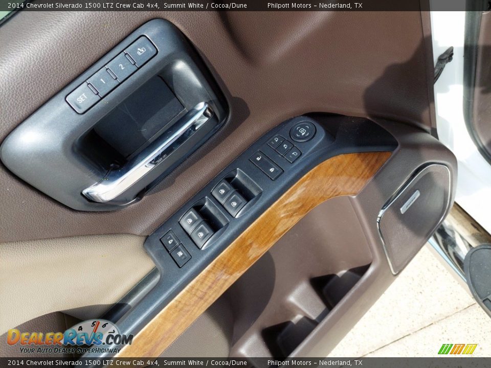 2014 Chevrolet Silverado 1500 LTZ Crew Cab 4x4 Summit White / Cocoa/Dune Photo #14