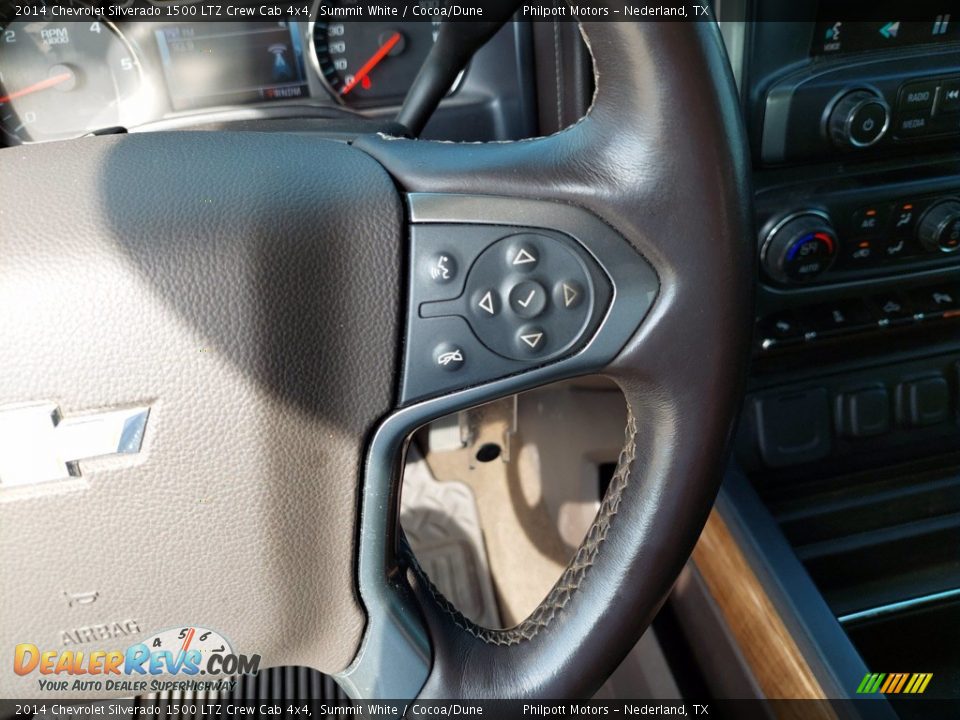 2014 Chevrolet Silverado 1500 LTZ Crew Cab 4x4 Summit White / Cocoa/Dune Photo #17
