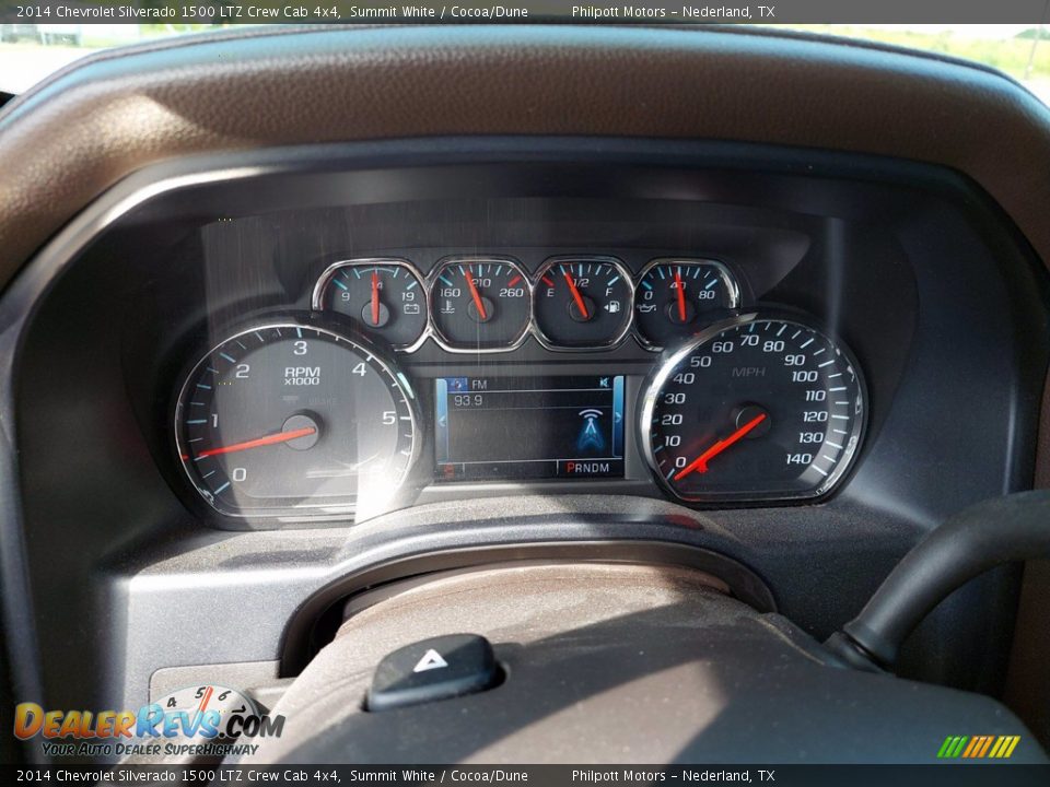 2014 Chevrolet Silverado 1500 LTZ Crew Cab 4x4 Summit White / Cocoa/Dune Photo #18