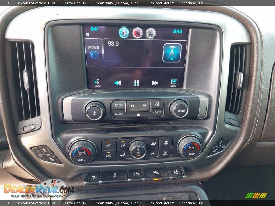 2014 Chevrolet Silverado 1500 LTZ Crew Cab 4x4 Summit White / Cocoa/Dune Photo #19